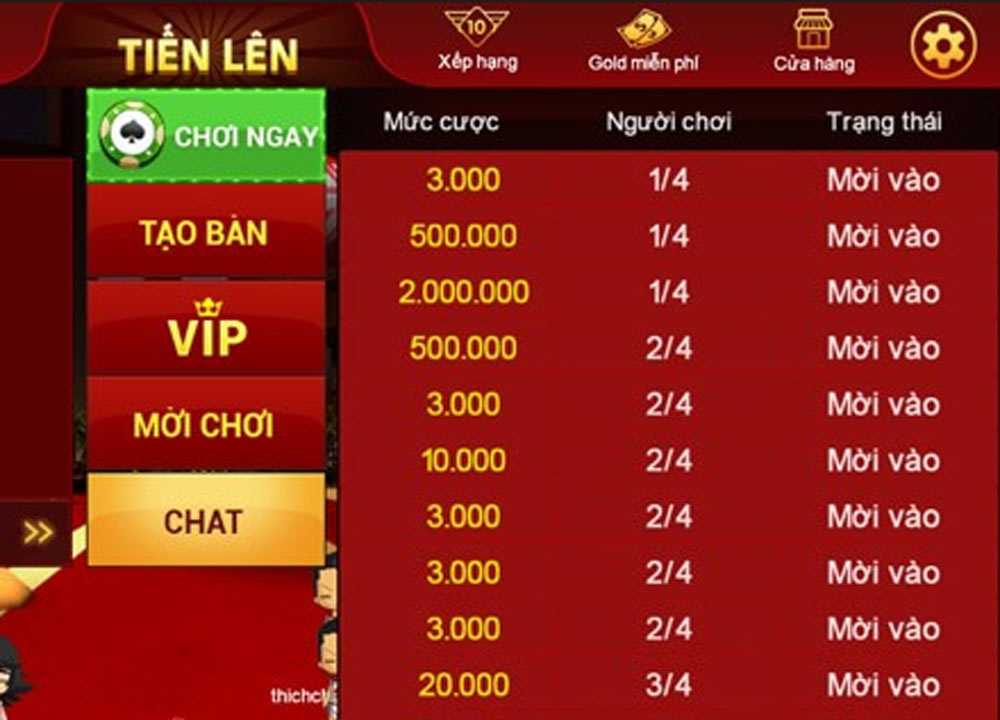 Chơi Tiến Lên Miền Nam ở đâu uy tín