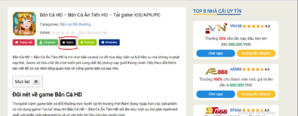 tải game bài bắn cá